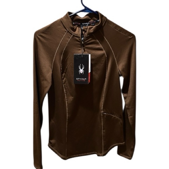 Spyder Tops - 🕷️💚Host Pick🕷️💚Spyder Quarter Zip Top size small